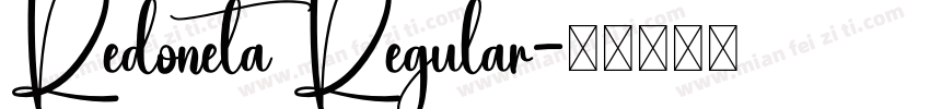 Redoneta Regular字体转换